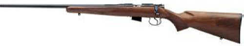 CZ USA 452 Rifle 22 Long "Left Handed" Straight American Wood Stock 22.50" Blued Barrel 02017